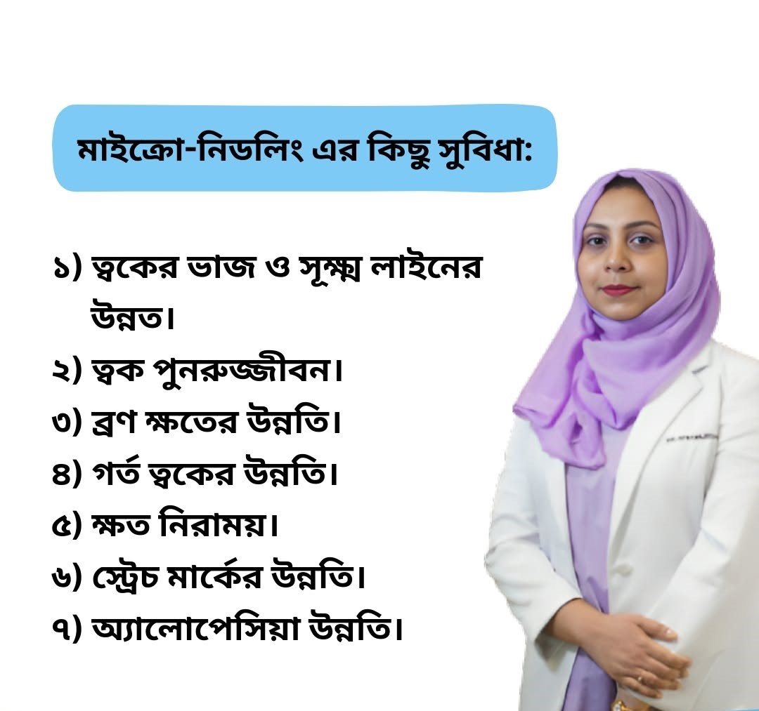 মাইক্রো-নিডলিংয়ের সুবিধা নিয়ে ডাঃ আফরোজা জেসমিন